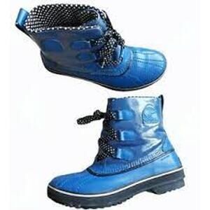 Sorel Tivoli Waterproof Cobalt Blue Rain Snow Lace Up Women's Boots 6.5